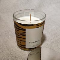 Zelta tīģeris. Aromātiskā svece stikla traukā