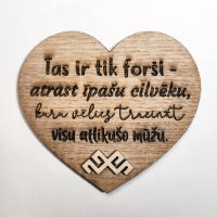 Atrast īpašu cilvēku... Koka magnēts