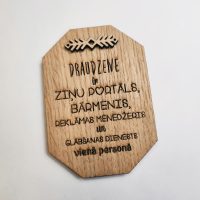 Draudzene! Koka magnēts