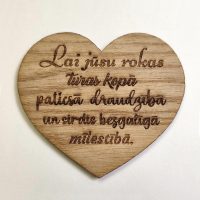 Lai turas kopā. Koka magnēts