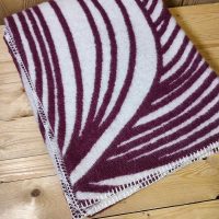 Vilnas sega 140x205 bordo ar baltu
