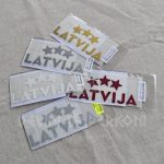 668914636 Latvija. Termouzlīme audumam