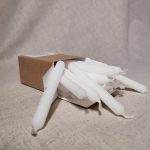 3866631231 Baltas un zaļas eglīšu svecītes