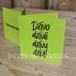 1125395877 Dzīvo dzīvē! Atlokāma kartīte fuksija