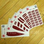 3663516178 Latvijas karogs. Drukātas uzlīmes