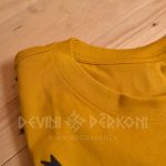 1351042900 Lūsis. Dzeltenais unisex T-krekls