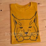893199586 Lūsis. Dzeltenais unisex T-krekls