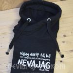 Džemperis ar dižkapuci. Dizains: Vajag darīt tā kā ...NEVAJAG