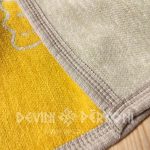 3498871433 Kokvilnas samta pārklājs 140x210 dzeltens