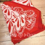1304270196 Kokvilnas samta pārklājs 140x210 sarkans