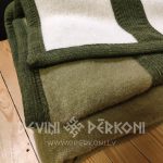 490430167 Lielā vilnas sega 170x200 sūnu zaļa