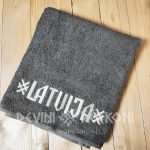 2539605530 Latvija. Lielais frotē dvielis, bordo