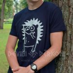 3766147895 Ezis. Unisex T-krekli ar tumsā spīdošu apdruku