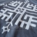 Gunchi_t-shirt flocked heat transfer. Samta apdruka