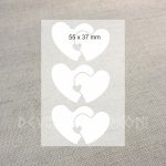 572018841 Sirsniņas 2+1. Termouzlīme audumam Sirsniņas 2+1. Termouzlīmes audumam