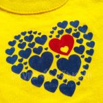 Flocked heat transfer Valentines love. sirdis samta termouzlīme