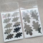 917415876 Ozollapas. Atstarojošas/ dizaina termouzlīmes audumam Ozollapas. Termouzlīmes audumam