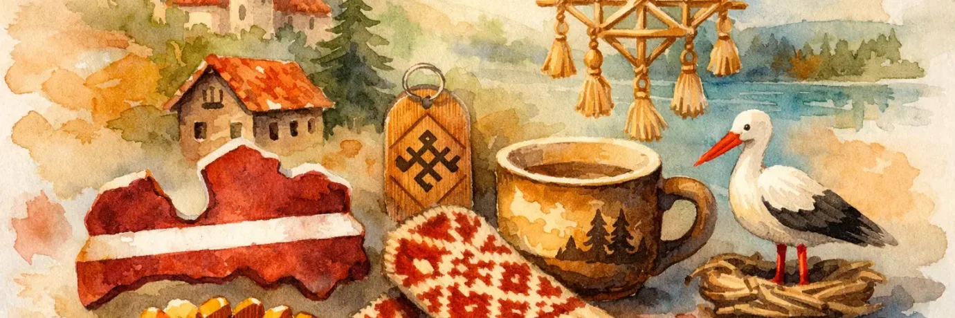 Suvenīri ar Latvijas simboliku dāvanām