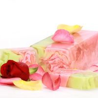 Dabīgas augu glicerīna ziepes Roze